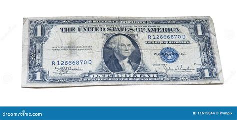 Vintage Old American Dollar Bill Stock Photo - Image of 1935, print: 11615844