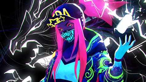 K/DA Neon Akali League Of Legends LoL lol league of legends, K/DA Akali ...