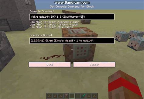 How To Get Your Own Head In Minecraft Pe Command