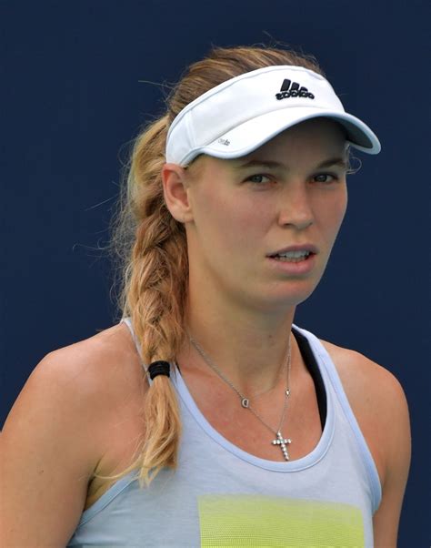 Caroline Wozniacki – Practice Prior to the Start of the Miami Open ...