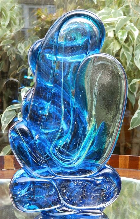 Art Glass : A Maltese Mdina large glass Sculpture - circa 1960's/70's - Michael Harris For Sale ...