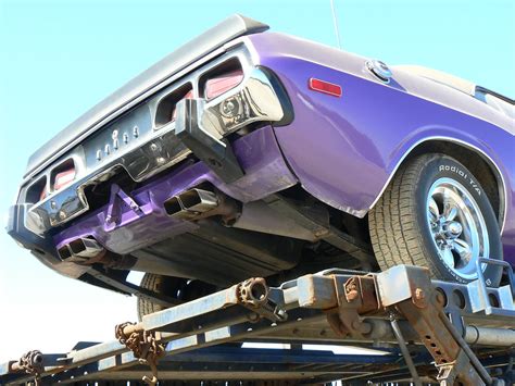 Dodge Challenger | A 72-74 Dodge Challenger sits on a car tr… | Flickr