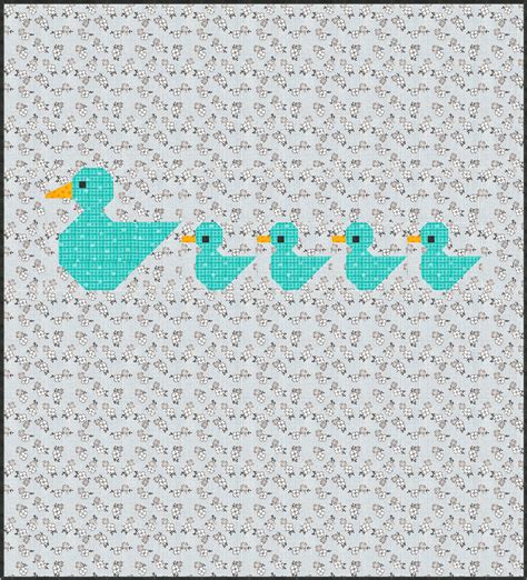 Ducks in a Row Quilt Pattern PDF Instant Download Baby - Etsy Canada