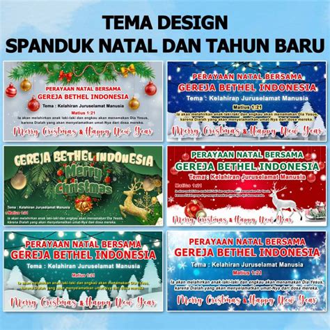 SPANDUK NATAL DAN TAHUN BARU BANNER DEKORASI ACARA NATAL | Lazada Indonesia