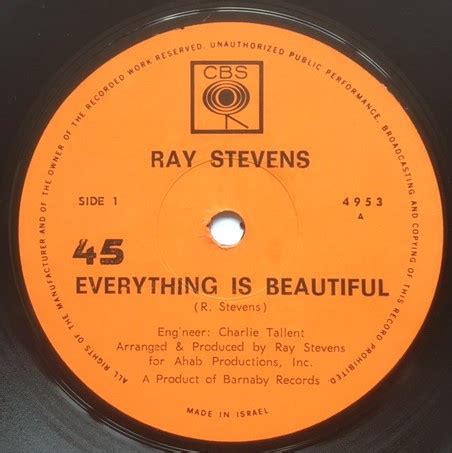 Ray Stevens - Everything Is Beautiful (1970, Vinyl) | Discogs