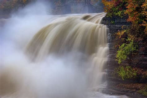 Autumn Storm At The Upper Falls Photograph by Rick Berk - Fine Art America