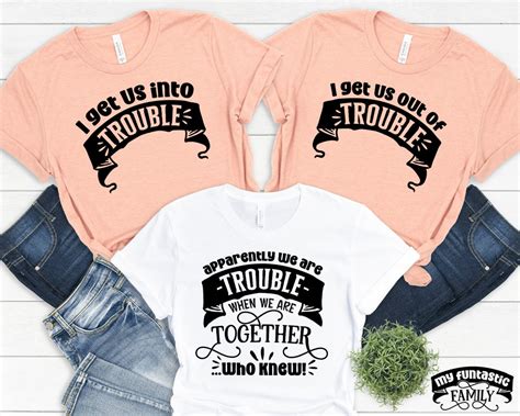 Funny Best Friend Shirts for 3, Apparently We Are Trouble When We Are ...