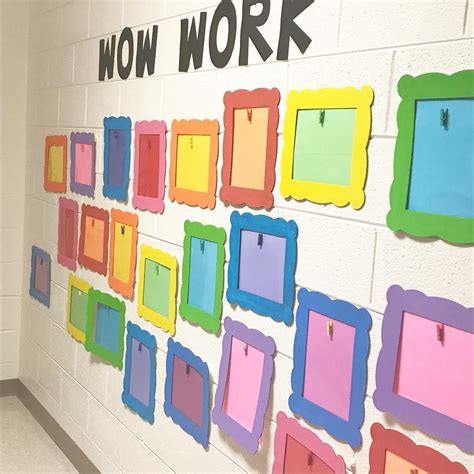 The wall is ready for a new batch or work this year! | Kindergarten ...