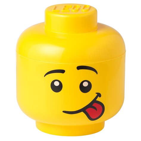 Room Copenhagen Lego Storage Head container, L, Silly | Pre-used design ...