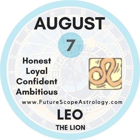 August 7 Zodiac (Leo) Birthday: Personality, Zodiac Sign, Compatibility, Ruling Planet, Element ...