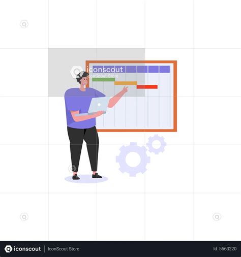 Project Timeline Animated Illustration download in JSON, LOTTIE or MP4 format