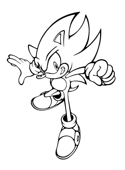 Free Printable Sonic The Hedgehog Coloring Pages For Kids