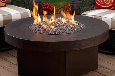 Oriflamme Gas Fire Pit With Savannah Stone Table Top | Gas firepit, Gas ...