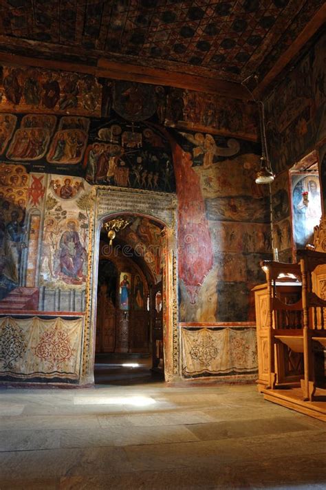 Inside Agios Nikolaos Monastery,Meteora,Greece Stock Image - Image of ...