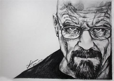 Original Art Walter White Breaking Bad Portrait Drawing - Etsy | Walter white drawing, Portrait ...