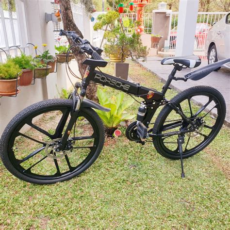 Folding bike Porsche 26 inch 8 speed like new shimano, Sports Equipment ...