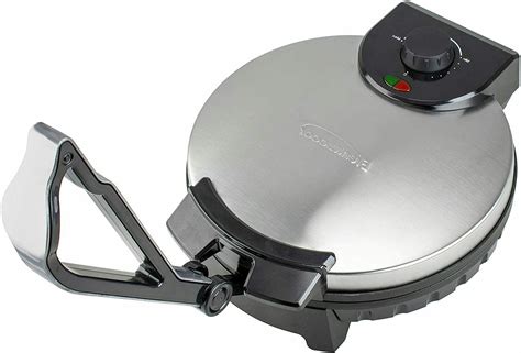 Brentwood Stainless Steel Non-Stick Electric Tortilla Maker, 12-Inch