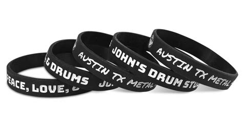 Custom Wristbands For Musicians Of All Shapes And Sizes