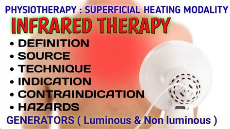 INFRARED RADIATION THERAPY | PHYSIOTHERAPY - YouTube