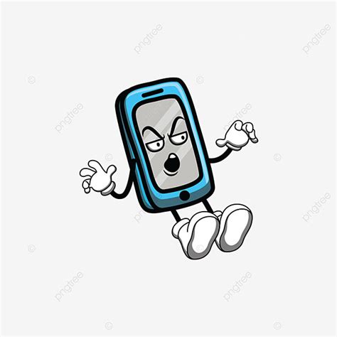 Gambar Ilustrasi Kartun Handphone, Handphone, Telepon, Kartun PNG dan ...