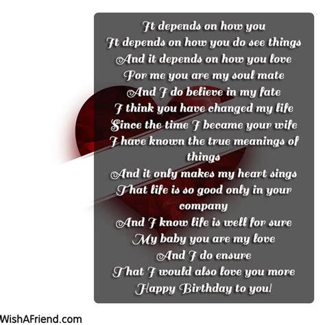 Husband Birthday Poems