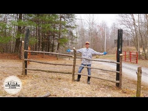 How to build a log fence – Builders Villa