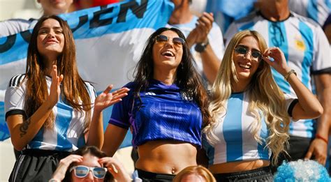 Female Argentina Fan Celebrating Topless In The Stands After World Cup ...