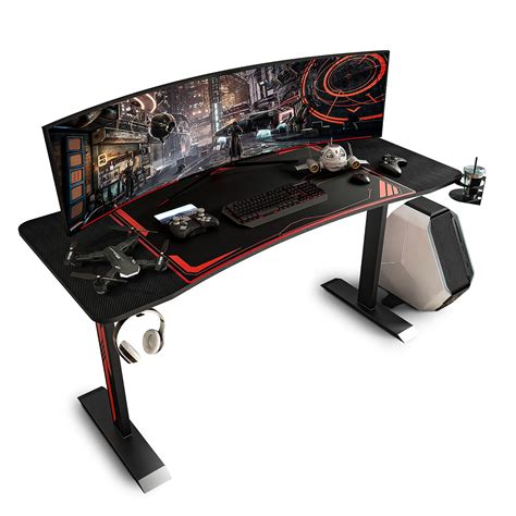 Buy max 63 Inch Gaming Desk, Heavy-Duty Gaming Computer Table with ...