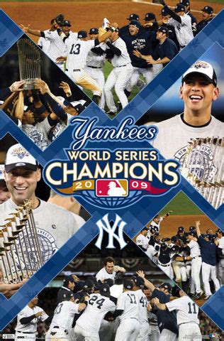 New York Yankees 2009 World Series Champions Commemorative Poster - Co – Sports Poster Warehouse