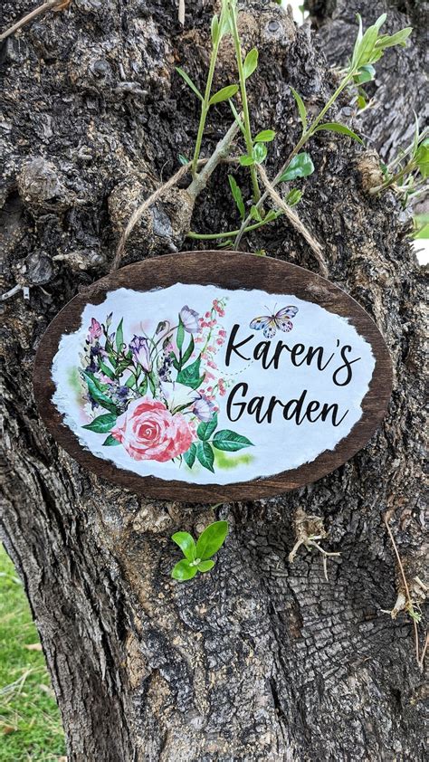 Personalized Garden Sign Outdoor Garden Sign - Etsy