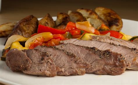 Freestyle Cookery: Recipe - Boneless Lamb Loin Fillets with Rosemary Potato Wedges and Sort-of ...