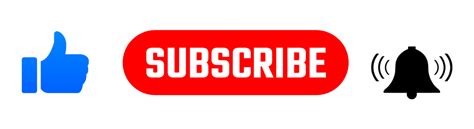 YouTube like subscribe and Bell icon PNG image - PNG Mark: free HQ png images, vactor images ...