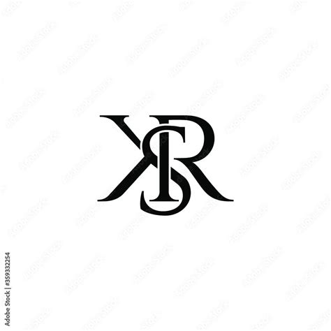 ksr letter original monogram logo design Stock Vector | Adobe Stock