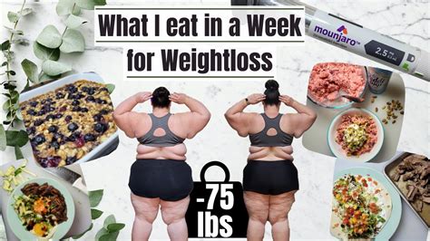 What I eat in a week to lose weight on Mounjaro | Realistic, Healthy ...