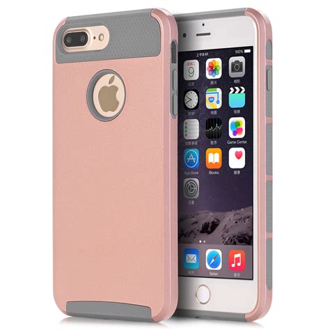 Case Cover for Apple iPhone 7 / 7 Plus,WeFor Hybrid Heavy Duty Case 2 in 1 Style Hybrid Hard For ...