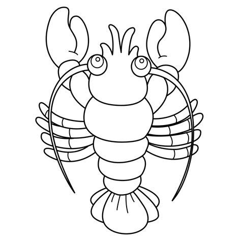 Premium Vector | Shrimp outline vector cartoon design on white background