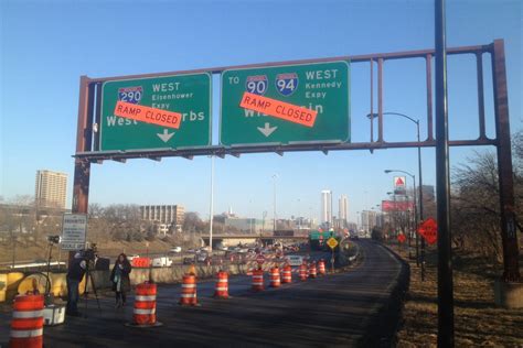 New lane configuration to take effect Monday at Jane Byrne Interchange reconstruction - Chicago ...