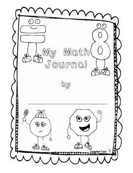 FREE Math Journal Covers by Teacher Tam | TPT