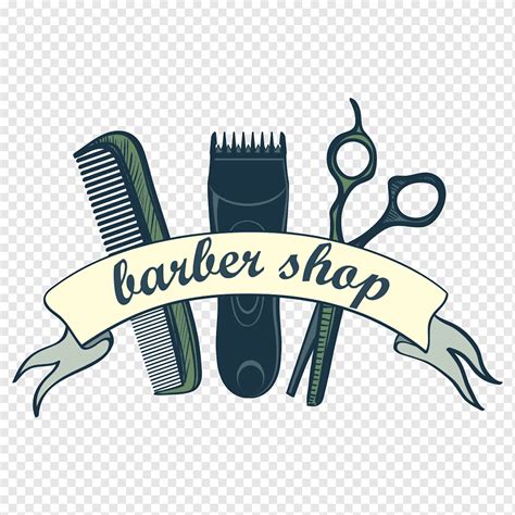 Logotipo da barbearia, aparador de pente Barber Scissors Illustration ...