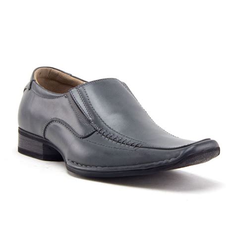 Jazame - Men's 88233 Classic Square Toe Slip On Loafers Casual Dress ...