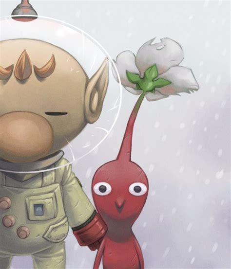 Olimar and Red Pikmin by WishField.deviantart.com on @deviantART ...