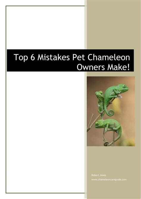 Chameleon Care Guide Robert Jones review and Chameleon Care Guide ...