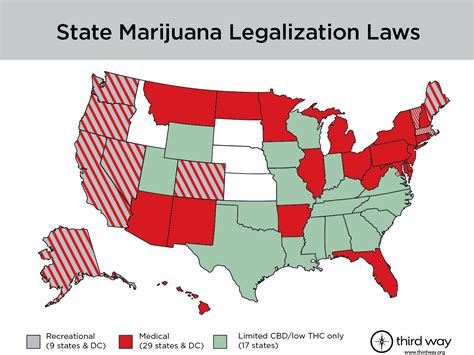 Map of State Marijuana Legalization Laws – Third Way