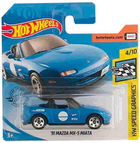 Hot Wheels '91 Mazda MX-5 Miata Blue HW Speed Graphics - Etsy