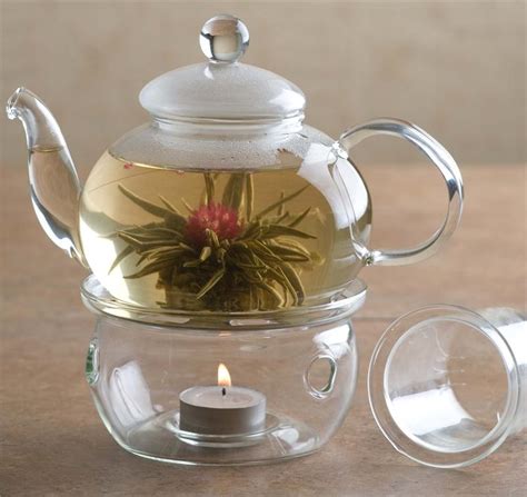 Glass Teapot and Warmer