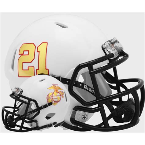 Navy Midshipmen NCAA Mini Speed Football Helmet USMC – SPORTSCRACK