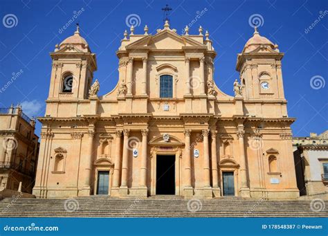 Noto Cathedral, Noto Sicily, Italy Stock Image - Image of pearl, heritage: 178548387