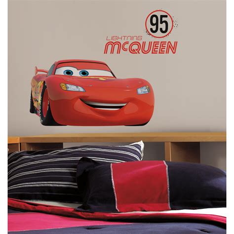 Cars Lightning McQueen Number 95 Giant Wall Decal | Wayfair