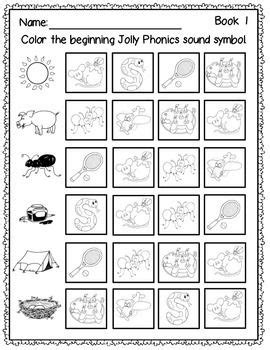 Phonics Beginning Sound Worksheets | Jolly phonics, Phonics, Jolly phonics activities