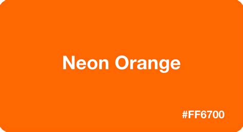 Neon Orange Paint Color Code - Paint Color Ideas